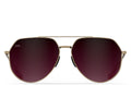 Tangle Free Aviator Hex - Cherry Fade Polarized