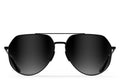 Tangle Free Aviator Hex - Black Fade Polarized