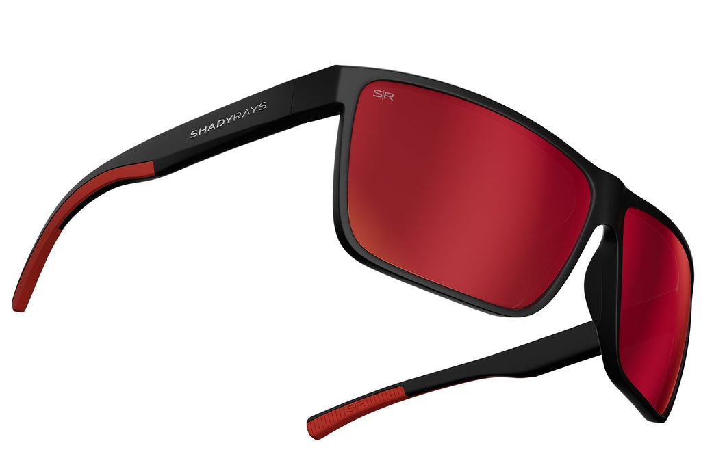 Cayman - Black Red Polarized