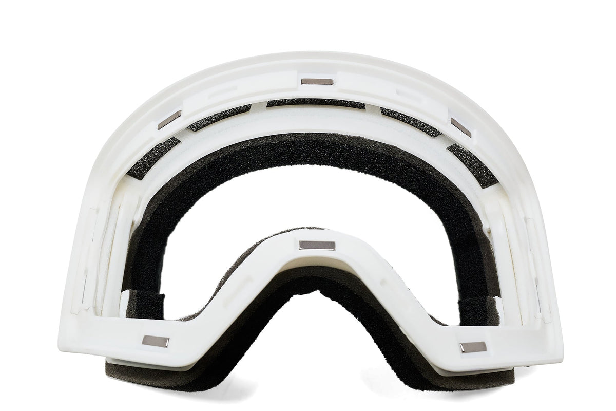 Frontier Snow Goggle - White Magnetic Frame + Strap (Lens Not Included)